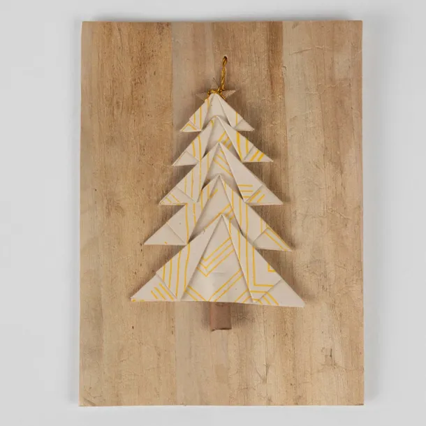 Golden Tree Ornament Card