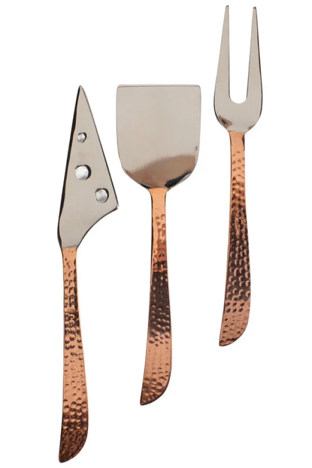 Hammered Handle Cheese Servers