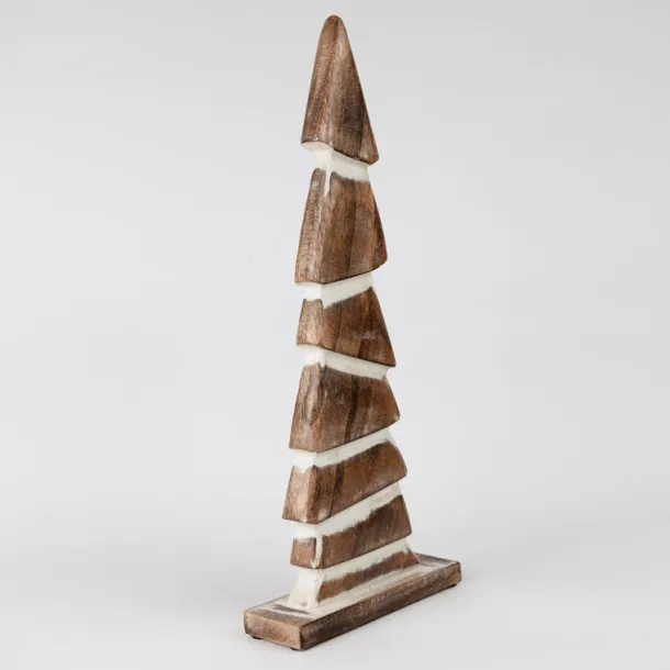 Handcarved Wood Winter Tree