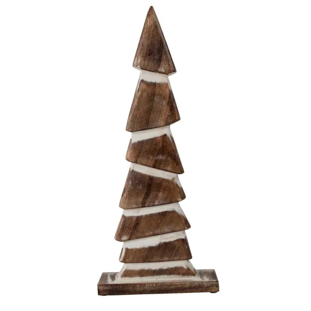 Handcarved Wood Winter Tree