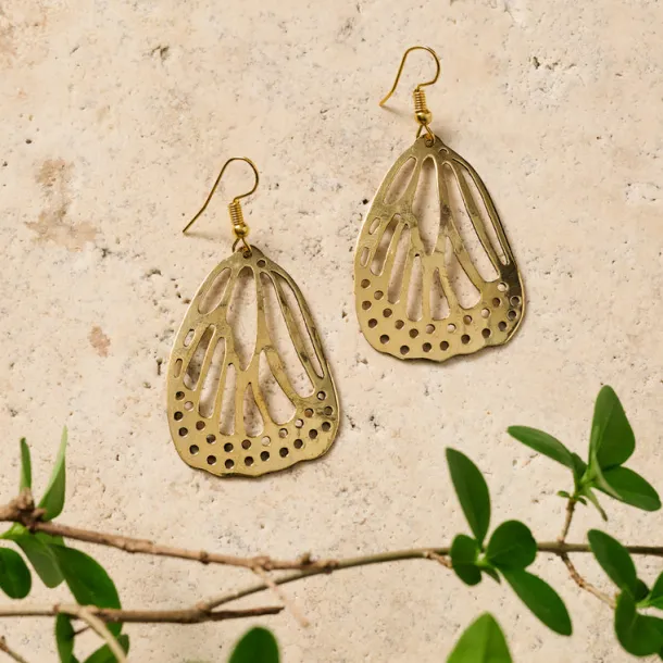 Hava Butterfly Wing Dangle Earrings