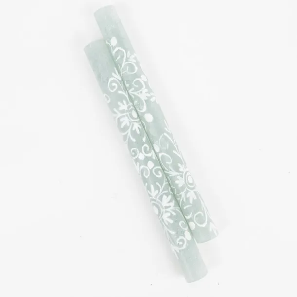 Henna Duck Egg Taper Candles