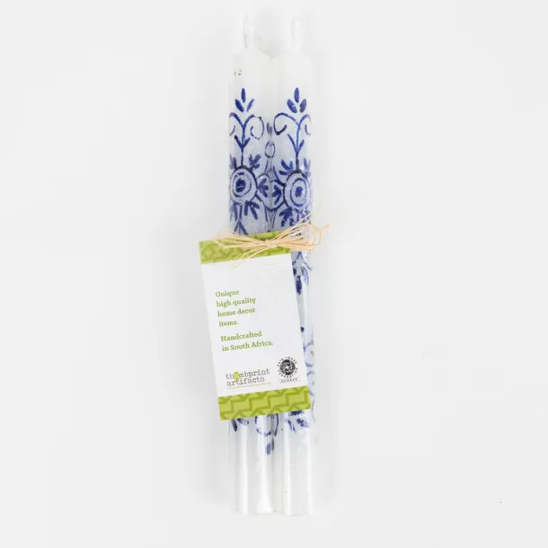 Henna Painted Taper Candles