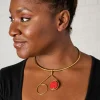 Hiari Asymmetrical Brass Choker