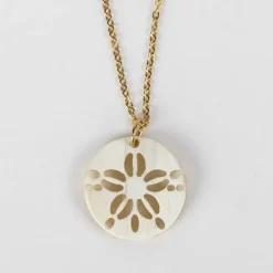 Horn Sand Dollar Pendant Necklace