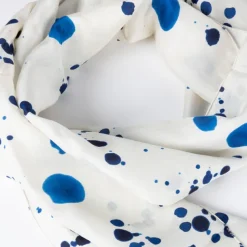 Ink Splatters Silk Scarf