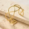 Intertwined Brass Cuff