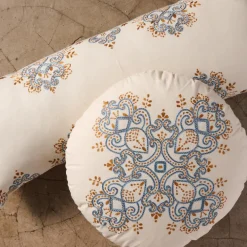 Jatila Hand Embroidered Lumbar Pillow Cover
