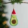 Jingle Bell Guac Felt Avocado Ornament