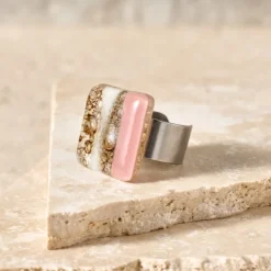 Julieta Glass Statement Ring