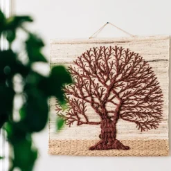 Jute Tree of Life Wall Hanging