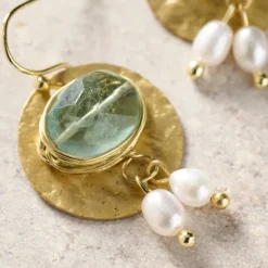 Kabru Brass Drop Earrings
