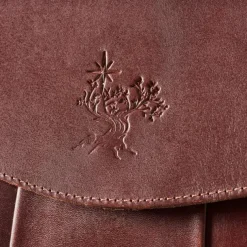 Kala Leather & Olive Wood Crossbody Bag