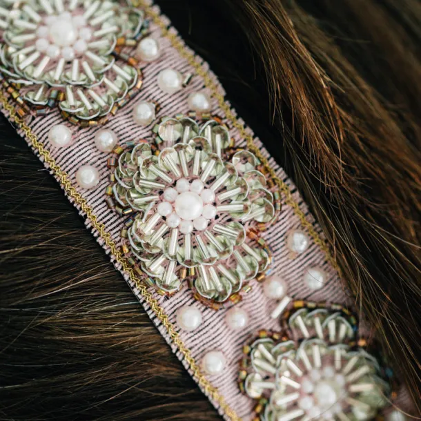 Kamal Floral Beaded Headband