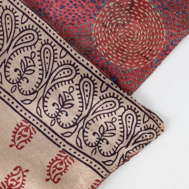 Kantha Silk Scarf