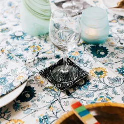 Kantha Stitch Coasters