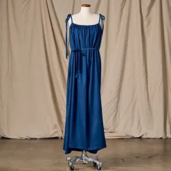 Kanya Blue Cotton Maxi Style Dress