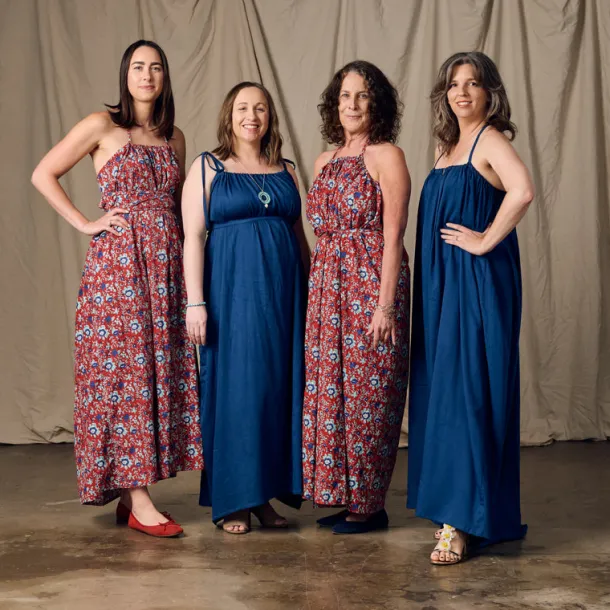 Kanya Blue Cotton Maxi Style Dress