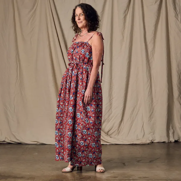 Kanya Floral Cotton Maxi Style Dress