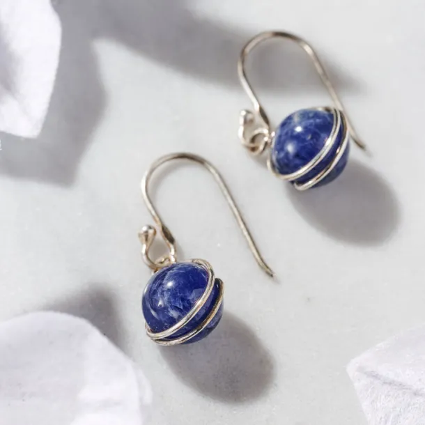 Khasi Kay Sterling Silver Sodalite Earrings
