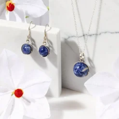 Khasi Kay Sterling Silver Sodalite Necklace