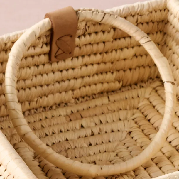 Khejur Woven Palm Leaf Napkin Basket