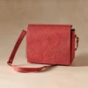 Kohra Embossed Leather Crossbody Bag