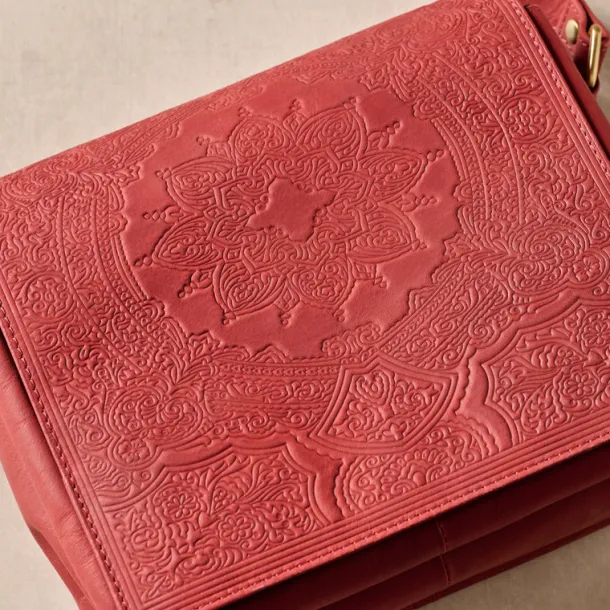 Kohra Embossed Leather Crossbody Bag