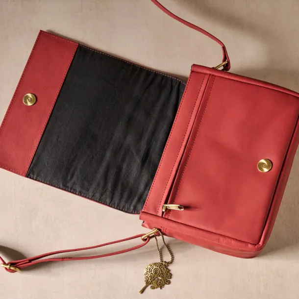 Kohra Embossed Leather Crossbody Bag