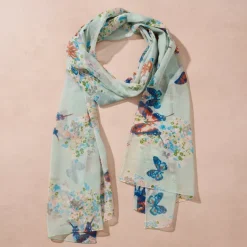 Komal Butterfly Chiffon Scarf