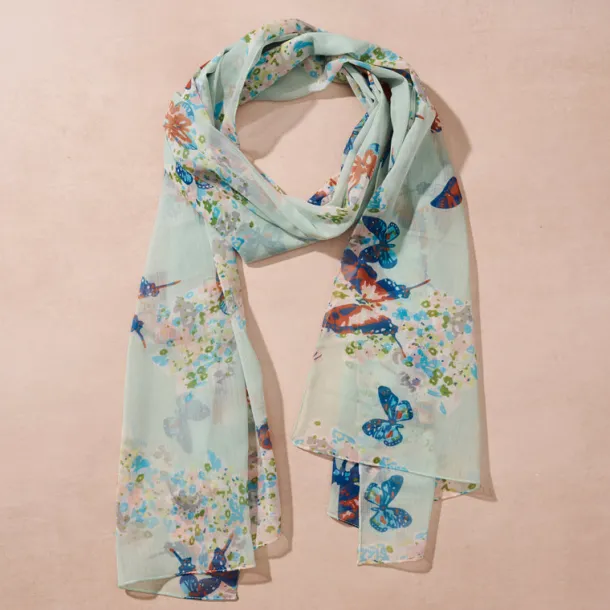 Komal Butterfly Chiffon Scarf