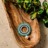 Lahar Bead Pendant Necklace