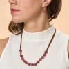 Lavender Seed & Suede Necklace