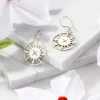 Lazimpat Compass Sun Earrings