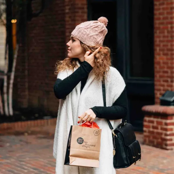 Le Ski Cable Knit Winter Hat - Pink