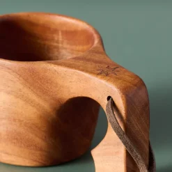 Leather & Neem Wood Kuksa Mug