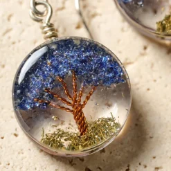Life Tree Drop Earrings