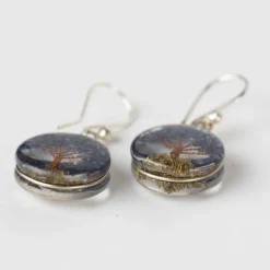 Life Tree Drop Earrings
