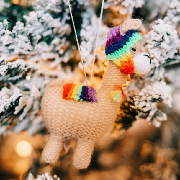 Llama Love Ornament