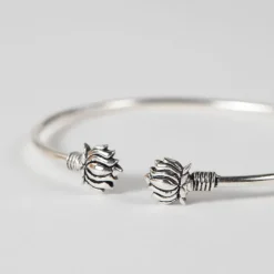 Lotus Cuff Bracelet