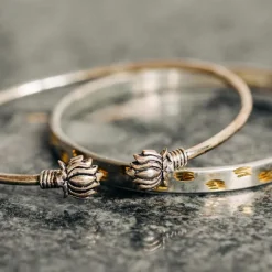 Lotus Cuff Bracelet