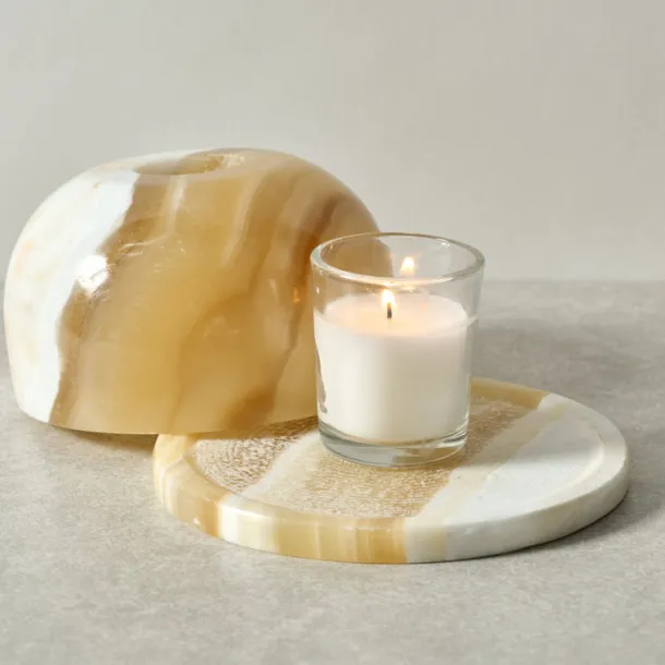 Maadi Alabaster Candleholder