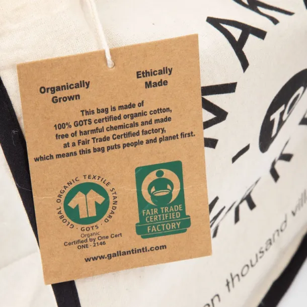 Maker To Market Organic Cotton Reusable Bag
