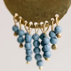 Manaka Gold Sun Drop Earrings