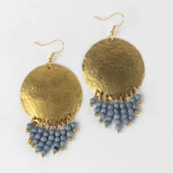 Manaka Gold Sun Drop Earrings