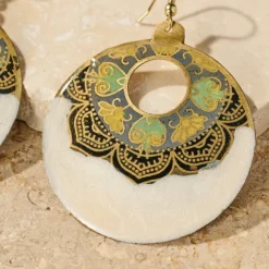 Mandir Enamel Earrings