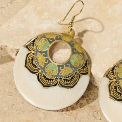 Mandir Enamel Earrings