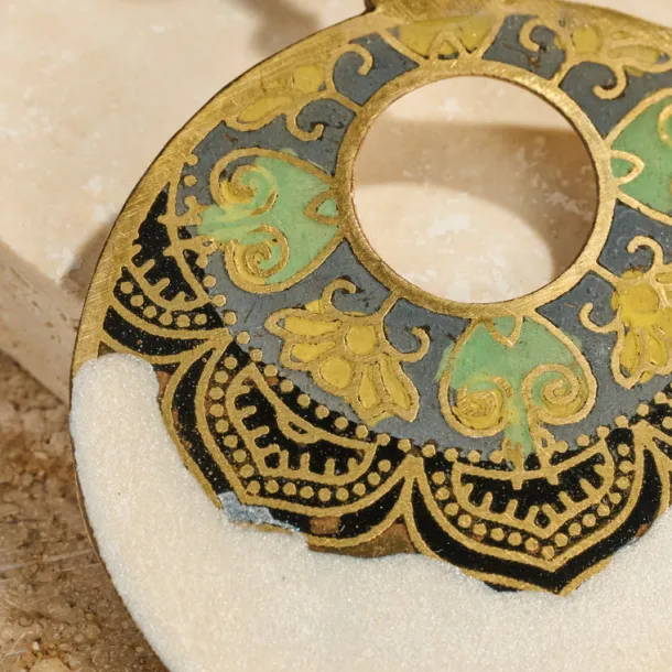 Mandir Enamel Earrings