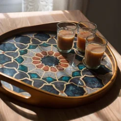 Medieval Reverse Painted Tray