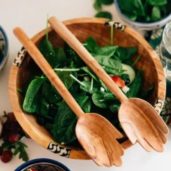 Minimalist Olive Wood Serving Bowl